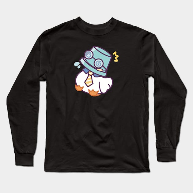 Office Duckie Under a Bucket Long Sleeve T-Shirt by Meil Can